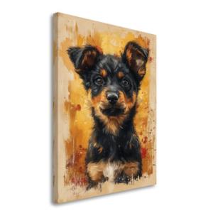 Lancashire Heeler Painted Illustration Art Print - Canine Portrait, Dog Lovers Gift, Home Decor, Pet Artwork, Animal Collectibles