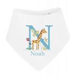 Personalised newbaby bib, newborn baby clothing, Newborn Keepsake, Baby gift, (Bandana)