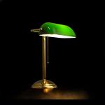 Luxury Bankers Lamp DONATELLO - Made in Italy in Solid Brass