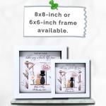 Handmade Personalised Wedding Pebble Art Picture – Unique Just Married Gifts, Personalised Wedding Gifts for Bride and Groom, Thoughtful Mr and Mrs Present, Special Keepsake for Couples Wedding Day