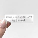 Handmade With Love Stickers For Small Business Packaging, Labels For Baked Goods, Labels For Handmade Products, Stickers For Thank You Cards - GLOSS11