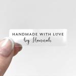 Handmade With Love Stickers For Small Business Packaging, Labels For Baked Goods, Labels For Handmade Products, Stickers For Thank You Cards - GLOSS11