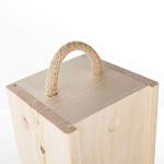 Personalised Wooden Wine Gift Box for Wedding, Anniversary, Special Occasion - 'Congratulations'. Lined with Woodwool