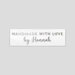 Handmade With Love Stickers For Small Business Packaging, Labels For Baked Goods, Labels For Handmade Products, Stickers For Thank You Cards - GLOSS11