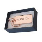 Handmade 7th 22nd Anniversary Gift Red Hearts Copper I Still Do Keyring Husband Wife Couples Keychain, Copper Gifts
