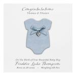 PERSONALISED New Baby Boy Card - Handmade UK