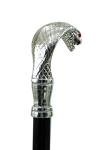 Elegant cobra snake head walking stick for men and women | Made in Italy collectible and formal walking stick, dandy for older gentlemen | Handcrafted by CAVAGNINI