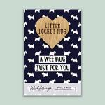 WishStrings A Wee Hug Just For You – Pocket Hug Wooden Heart Keepsake | Handmade Scottish Souvenir Letterbox Gift