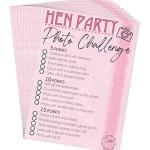 Hen Party Selfie Photo Challenge - Hen Party Favour Game - 10 Pack
