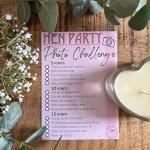 Hen Party Selfie Photo Challenge - Hen Party Favour Game - 10 Pack