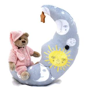 Wish Upon A Star Pink -Teddy Bear Newborn Baby Keepsake, Christening, Nursery Collectable 22cm