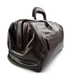 Leather doctor bag medical bag handbag ladies men leatherbag vintage medical bag retro doctor bag made in Italy luxury bag weekender dark brown