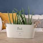 Garden Planters Outdoor and Indoor - Engraved Personalised Memorial Garden Long Plant Pots Outdoor | Mum, Dad, Grandad and Nan Gifts for Bereavement Garden Pots and Planters | Dust and Things