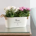 Garden Planters Outdoor and Indoor - Engraved Personalised Memorial Garden Long Plant Pots Outdoor | Mum, Dad, Grandad and Nan Gifts for Bereavement Garden Pots and Planters | Dust and Things