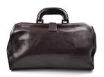 Leather doctor bag medical bag handbag ladies men leatherbag vintage medical bag retro doctor bag made in Italy luxury bag weekender dark brown