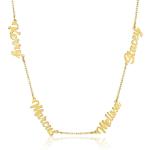 Personalised Multiple Name Necklace Family Pendants | Available in Silver, Gold or Rose Gold | Choose up to 4 names | The Perfect Handmade Gift (925 Sterling Silver)