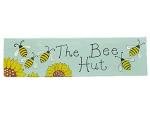 Personalised Wooden Bee Hive Garden Sign | Bee House Plaque | Honey For Sale Sign | Flower Garden