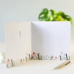 New Home Card With Wooden Heart Plaque Decoration Keepsake - New House Gift - New Memories (Pink Card)