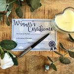 Baby Shower Certificate - Party Game Prize - Blue - Top Quality - 10 Pack