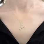 14K Real Solid Gold Scissors and Comb Charm Pendant Necklace Hair Stylist Dresser Salon Gift Fashion Barber Beauty Shop Women Jewelry