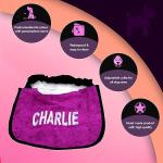 Fully personalized dog slobber bib | bandana | scarf - comfortable & elegant - suitable for all breeds & ages - custom bespoke made - stylish dog clothing