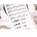 HHMRTYDG Makeup case Organizer Large Wooden Jewelry Box Velvet Necklace Earrings Watch Storage Box Jewelry Storage Box