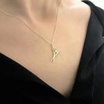 14K Real Solid Gold Scissors and Comb Charm Pendant Necklace Hair Stylist Dresser Salon Gift Fashion Barber Beauty Shop Women Jewelry