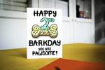 2nd Barkday Dog Birthday Card, Second Birthday Card For Dog, Fur Baby, Furry Child, Puppy, Pet