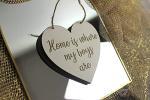 MadeAt94 Home Is Where My Boys Are Heart Plaque Gift for Mum Mummy and Grandparents