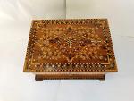 Thuja wood jewelry box lockable wooden chest with two levels jewelry storage box wooden box with a mirror