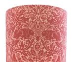 Handmade Lampshade William Morris Brer Rabbit Red Cream Pink (Table/Floor, Medium (30cm Diameter))