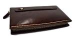 Leather clutch leather zipped bag big leather clutch zipper pouch leather zipper pouch dark brown leather clutch zipper clutch bag handbag