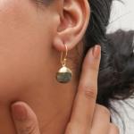 Gempires Natural Rose Quartz Pear Dangle Earring Crystal Jewelry Handmade Boho Earring For Women Handmade Gemstone Earrings Gifts.