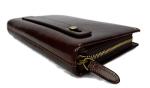 Leather clutch leather zipped bag big leather clutch zipper pouch leather zipper pouch dark brown leather clutch zipper clutch bag handbag