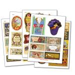 Vintage Perfume Bottle & Toiletries Labels 40 DIY Decoupage retro STICKERS