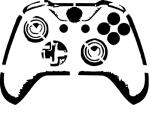 Game Controller Design One Stencil - RE-USABLE 10 x 7 inch