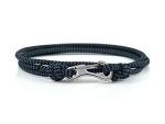 Eighty Eight Degrees Carabiner Climbing Bracelet, Handmade in The UK, Adjustable, Waterproof Climber Bracelet (Storm & Silver)