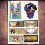 Vintage Perfume Bottle & Toiletries Labels 40 DIY Decoupage retro STICKERS