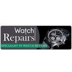 Watch Repairs Specialists Sticker Window Decal Sign Advert (Small - 30cm x 10cm)