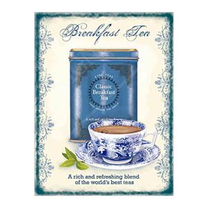 Tea Sign Metal Plaque For Kitchen Home Bar Pub Man Cave Shed Garden Food Sign Home Decor Ref0084 (8x6 inches (Approx) 20cmx15cm)