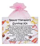Beauty Therapist's Survival Kit ~ Fun Novelty Gift & Greetings Card Alternative | Birthday Present | Thank You | Beauty Therapist Gift | Personalised Keepsake
