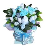 Beautiful Baby Clothes Bouquet for a Boy (3-6, Blue)