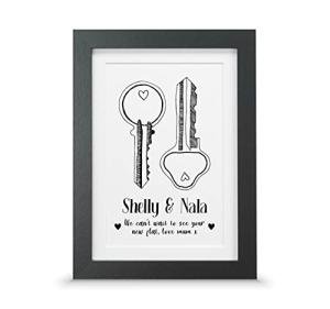 Personalised housewarming print | New home gift (A5-21x15cm, Print & Standard Frame)