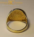 Men's 9ct gold Yellow Gold One letter Personalised Initial ring 7.8 g 20 mm