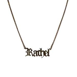 9ct Yellow Gold Ladies 18 inch Chain & Name Pendant 6g 14 mm Averaged weight.Hallmarked