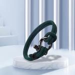 To My Dad Horseshoe Buckle Casual Bracelet,Stainless Steel Bracelet,Punk Temperament Handmade Bracelet Bangle Wristband Graduation Birthday Gift (green, Dad)