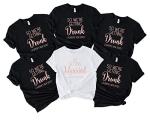 Personalised Hen T-Shirt I'm Getting Married So We're Getting Drunk Rose Gold Ladies Top Slogan Womens Clothing Bridal Shower