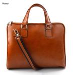 Women leather shoulder bag genuine italian leather handbag ipad tablet leather bag ladies leather satchel office leather bag honey