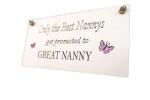 MadeAt94 Great Nanny Kitchen Christmas Gifts Sign from Grandchildren Birthday