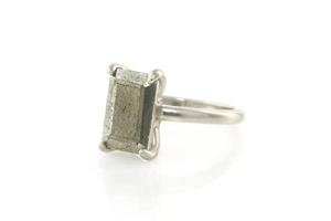 Pyrite Ring - Artisan-made Sterling Silver Ring - Jewelry Ring That Exudes Beauty and Elegance - with Fancy Box